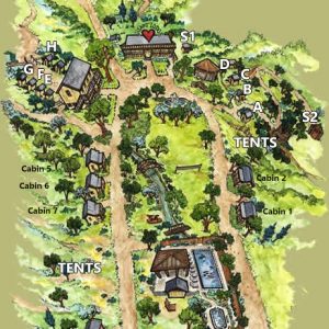 Saratoga Springs Cabin Map