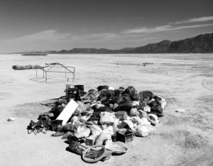 Gypsy Flower Power abandoned moop, Burning Man 2014